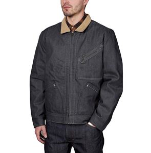 Veste de travail universitaire en toile pour homme, respirante, imperméable, hiver, style baseball, avec logo frontal - Product Image 1