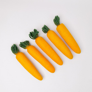 Felt & Yarn Wool Easter Carrot-Handmade Child-Friendly Easter Basket & Table Decor - Product Image 3
