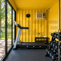 20FT Shipping Container Gym Modular Fitness Studio Customized Home Gym Pod Portable Workout Room for Garden Backyard