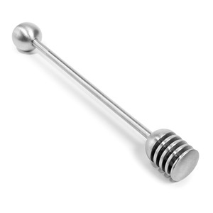 Cucchiaio per miele in acciaio inossidabile con manico lungo, strumento per l'estrazione del miele da arnia per la raccolta del miele - Product Image 1
