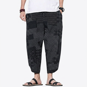 Men's Summer <b>Woven</b> 100% Polyester Breathable Mid Waist Hip Hop Printed Pocket Drawstring Casual <b>Shorts</b> - Product Image 6