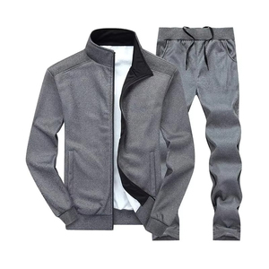 Ensemble de survêtements pour hommes, nouvelle mode, respirant, léger, manches longues, haute qualité, polyester/coton, dégradé de couleurs, deux pièces - Product Image 2