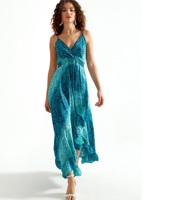 Robe longue pour femme à bretelles spaghetti, col en V profond, imprimé floral, dos smocké, fluide, pour l'été et la plage, assortiment varié