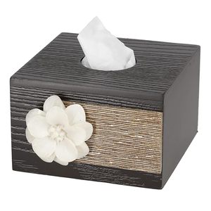 Metal Classic Design Durable Square Tissue Holder & Box Cover Decorative Flower <b>Table</b> Case for Home Hotel <b>Car</b> - Product Image 5