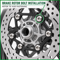 Vis de fixation de disque de frein de moto, boulon à six pans creux Torx à bride, OEM personnalisé