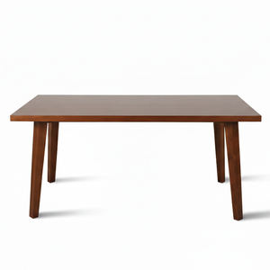Table à manger rectangulaire 4 places en teck massif, style scandinave, gain de place, durable, best-seller, pour appartement, meubles de cuisine et de maison - Product Image 1