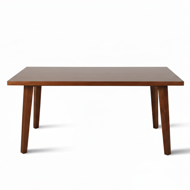 Space Saving Durable Solid Teak Wood Midcentury Eco-Friendly Foldable 4 Seater Rectangular Dining Table Farmhouse Hotel Kitchen