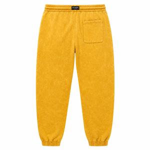 Pantalon de survêtement décontracté pour homme, taille haute, couleur unie, 100% coton, respirant, séchage rapide, qualité supérieure, nouvelle mode, effet délavé à l'acide - Product Image 2