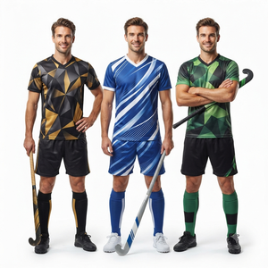 Uniforme de Hockey sobre Césped Personalizado de Fábrica para Mujeres, Hombres y Jóvenes, Conjunto de Camiseta y Pantalones Cortos Deportivos Sublimados, Transpirables - Product Image 5