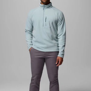 Suéter de lana negro personalizado para hombre con doble cremallera, suéter tejido, chaqueta tejida, sudadera informal y suave para hombre - Product Image 6