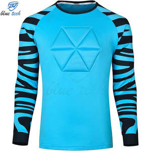 Camiseta de Portero de Fútbol de Manga Larga con Protección, Uniforme de Entrenamiento Personalizado para Portero, Conjuntos Estampados de Tallas Grandes - Product Image 4