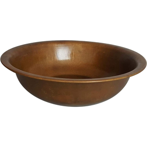 Cuenco de Cobre Puro Martillado a Mano para Pedicura con Asas, Acabado Antiguo Duradero, Respaldo Ajustable para Salón, Hogar, Relajación y Masajes - Product Image 3