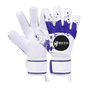 Gants de gardien de but personnalisés, best-seller, avec injection de caoutchouc au dos et contact en latex sur le devant, sangle attachée - Product Image 4