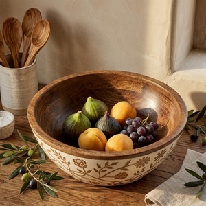 Bol en marbre moderne fait à la main par un artisan indien, à grain naturel, résistant à la chaleur, écologique, jetable, pour servir les fruits, décoratif - Product Image 5
