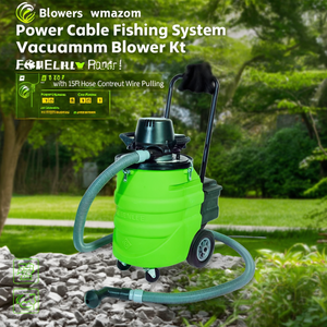 Power Cable Fishing System <b>Vacuum</b> Blower Kit with 15Ft <b>Hose</b> Conduit Wire Pulling - Product Image 3