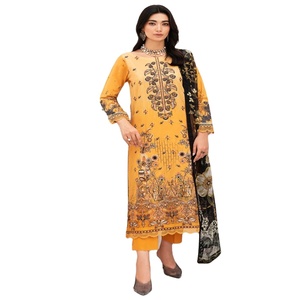 Ramsha Vol MASHAAL-11 Lawn Collection 3 pièces robes pakistanaises pour femmes pour festivals et mariages vêtements indiens et pakistanais - Product Image 1