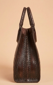 Bolso de Mano Tipo Hobo de Cuero Genuino de Lujo, Hecho a Mano y Bordado, con Diseño Floral Vintage, para Uso Diario y Viajes - Product Image 2