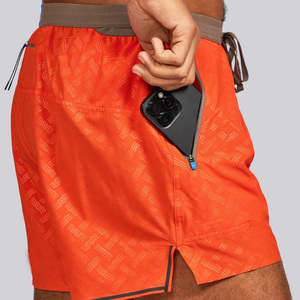 Shorts de course professionnels pour hommes, taille mi-haute, avec fente de 3 pouces, en polyester/nylon, imperméables, respirants, avec cordon de serrage - Product Image 6