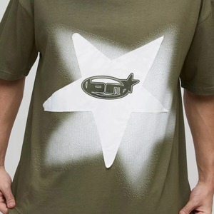 Envío Gratis Camiseta de Hombre de Alta Calidad 100% Algodón Premium, Corte Holgado, Transpirable, Estampada y con Efecto Desgastado Personalizada - Product Image 3