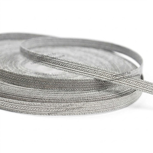 High Quality Traditional Vintage Ceremonial Silver Gold Mylar Braid Lace Handmade Sequins Custom Colors Sizes Regimental - Product Image 1