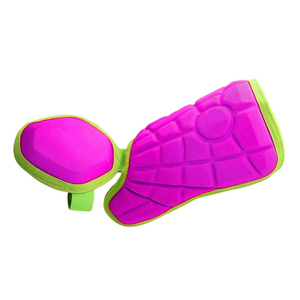 Espinilleras Rosas con Ribete Verde para Niños, Protección Deportiva, Entrenamiento, Práctica y Uso Atlético Durante Toda la Temporada - Product Image 4