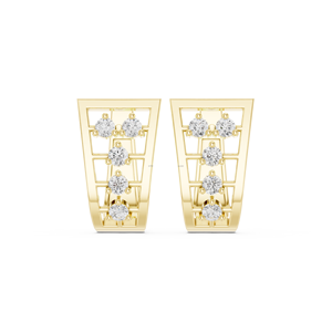 Coco Jewels 10K Minimalista Bar Stud Pendientes para Mujer - Product Image 3