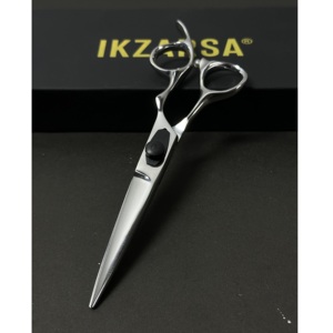 Ciseaux de coiffure professionnels ergonomiques en acier inoxydable japonais 440C, tranchants comme des rasoirs, pour droitiers, pour salon - Product Image 4