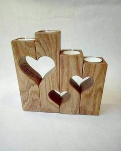 Round Wooden <b>Tea</b> <b>Light</b> Holder With Mandala Design For Home Decoration - Product Image 6