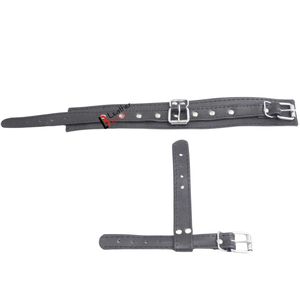 Tobilleras y pulseras de cuero vacuno auténtico con correa cruzada - Product Image 2