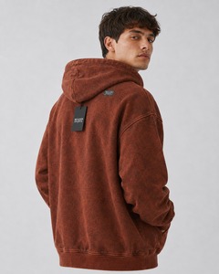 Sweat à capuche délavé pour hommes et garçons, en matière respirante, séchage rapide, personnalisable, épais, vente en gros - Product Image 4
