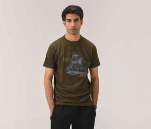 เสื้อยืดคอกลมแขนสั้นทรงปกติผ้าฝ้าย 100% คุณภาพสูง แห้งเร็ว สำหรับผู้ชาย รับผลิตตามแบบ แบรนด์ของคุณเอง เสื้อยืดโปรโมชั่นสำหรับทำงาน - Product Image 4