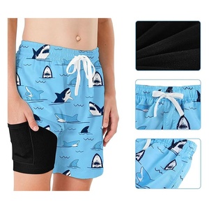 Traje de Baño Personalizado con Logotipo, a Rayas, Ecológico, de Secado Rápido, para Niños, Bebés y Niños Pequeños, Pantalones Cortos de Playa, 4 Way - Product Image 2