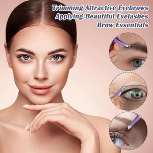 Purple Stainless Steel Eyelash Tweezers Set <b>Precision</b> <b>Tools</b> for Eyelash Extension Smooth Tip Design And Custom Logo - Product Image 3