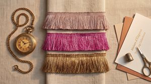 Bordure en franges épaisses en polyester pour rideaux, tissus d'ameublement et articles d'ameublement - Product Image 1