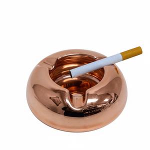 Cenicero de Cigarros con Diseño Grabado de Última Moda, Cenicero de Metal Chapado en Cobre con 4 Ranuras, Decoración de Oficina, Regalo a Precio Económico - Product Image 6