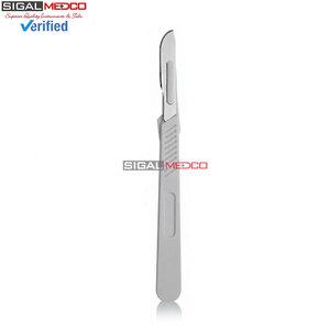 Sterile Surgical Blades #21 FREE Plastic BP Scalpel Handle Manual CE Certified Dental Medical Surgical Disposable Stainless - Product Image 2