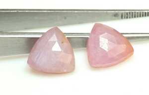 Piedra Preciosa de Labradorita Azul Fuego Natural, Cabujón Trillón de Fondo Plano, Corte Facetado, Piedra Suelta para Joyería como Anillos y Pulseras - Product Image 4