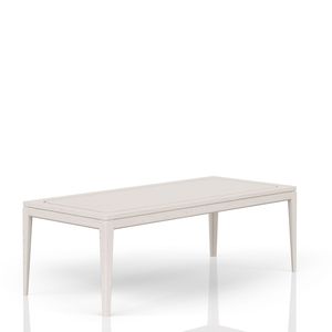 Vanilla Metal Inlay <b>Expandable</b> Leg Dining <b>Table</b> - Product Image 3