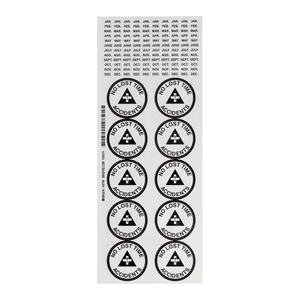 Brady <b>Heat</b>- and Chemical-<b>Resistant</b> PVC <b>Adhesive</b> Labels for Industrial Safety Helmet Identification with Debossed Printing - Product Image 2