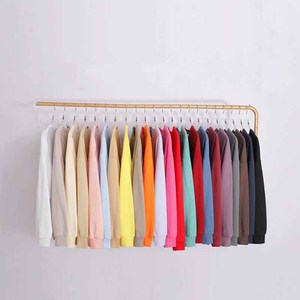 เสื้อสเวตเชิ้ตคอกลมโอเวอร์ไซส์สำหรับผู้ชาย สีพื้น ผ้าถัก คอตตอน สวมใส่สบายๆ ในฤดูใบไม้ร่วง ทรงปกติ แขนยาว - Product Image 4