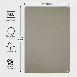 CIFbuy Targa in Alluminio Vintage Rustica 12x8 Pollici (30.5x20.3cm) TikTok per Servizio Ritiro Temu - Product Image 5