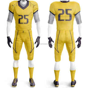 Newest Style With Embroidery 100% Polyester American Football Jersey and Shorts American Football Uniform Set - Product Image 1