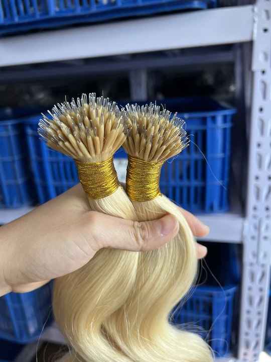 Wholesale Best Price Nano Tip Virgin Vietnamese Hair Extensions Natural Black Straight From Vietnam