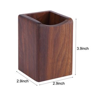 Natural <b>Wooden</b> Pen Holder for Desk <b>Rustic</b> Pencil Holder Office Desk Organizer Workspace Accessories - Product Image 4