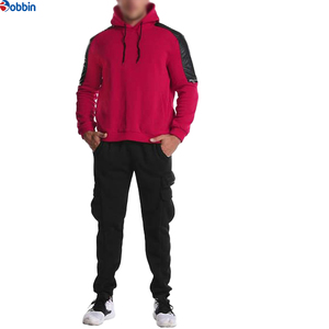 Top Trend Men's Hooded Tracksuit Set Solid Color Full Sleeve Casual Jogging <b>Pants</b> Side Pockets Breathable Polyester Autumn Wear - Product Image 2