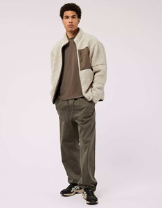Custom Embroidered Logo Designed Men's <b>Sherpa</b> <b>Fleece</b> Jackets 100% Cotton 500GSM Streetwear Style Men's Winter <b>Fleece</b> Jacket - Product Image 3