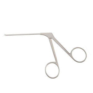 Pinces auriculaires réutilisables de 12 pouces pour interventions ORL, à mâchoires courbées, poignée antidérapante, pointe fine, faciles à nettoyer - Product Image 2