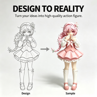Figurine d'action personnalisée de fille anime en PVC, jouet en plastique, personnage féminin, figurine de collection, modèle OEM ODM, usine