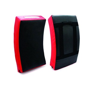 Curved PVC & Leather Muay Thai Pad for Taekwondo Kickboxing Strike Training-Martial Arts Coaching Equipment Thai Pads - Product Image 1
