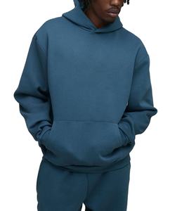 Conjunto de 2 piezas de chándal para hombre, Jersey holgado de peso pesado, con logotipo impreso personalizado, cómodo y de gran tamaño, recién llegado - Product Image 3